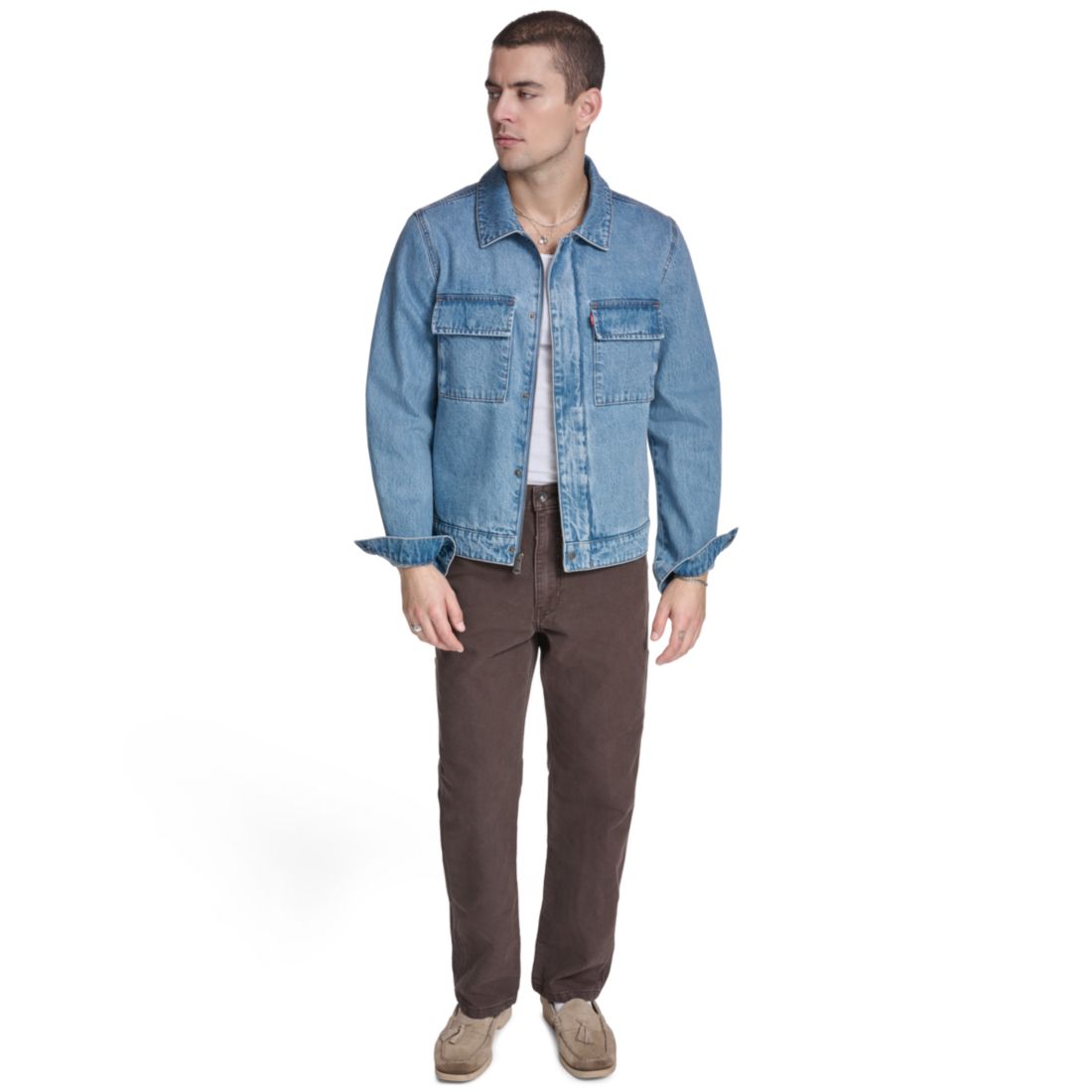 Levi's Men's Front Zipper Shirt Jacket