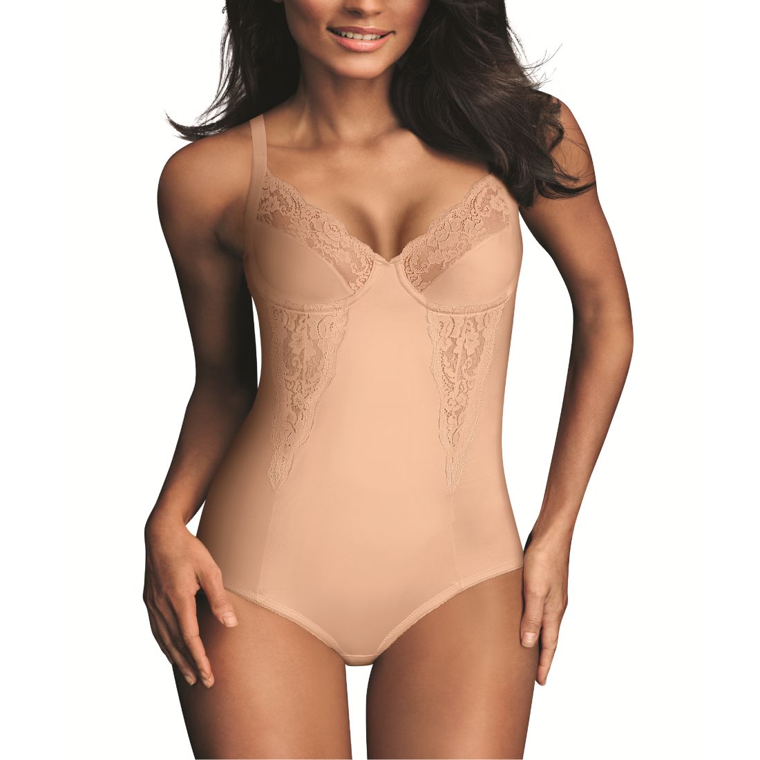 Maidenform Women's Firm Control Embellished Unlined Shaping Bodysuit1456