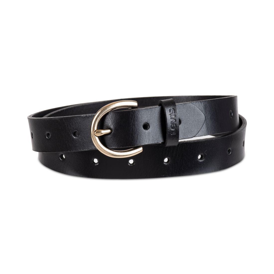 Levi s Women's Slim Adjustable Perforated Leather Belt
