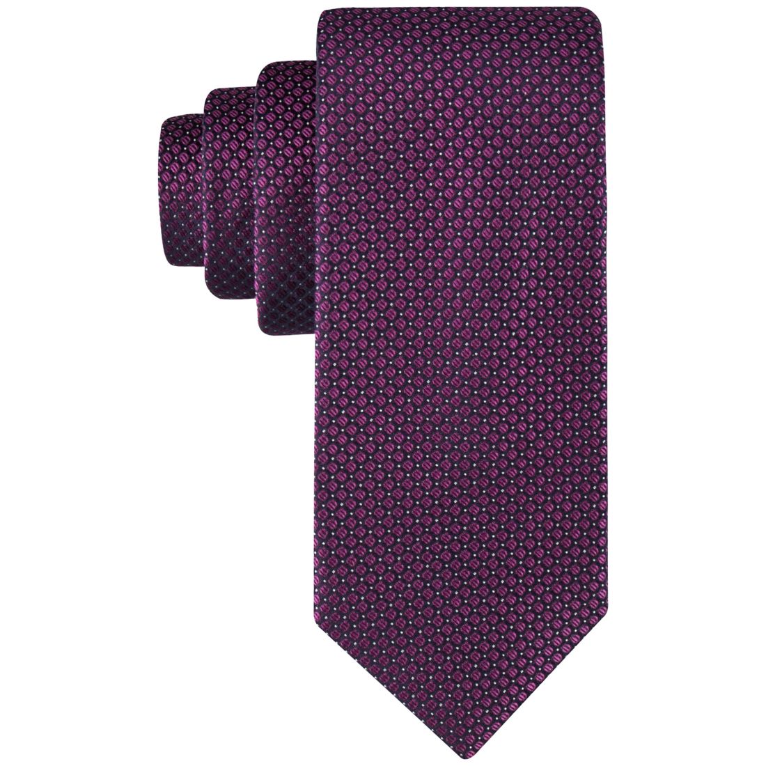 Calvin Klein Men's Steel Micro-Dot Solid Tie