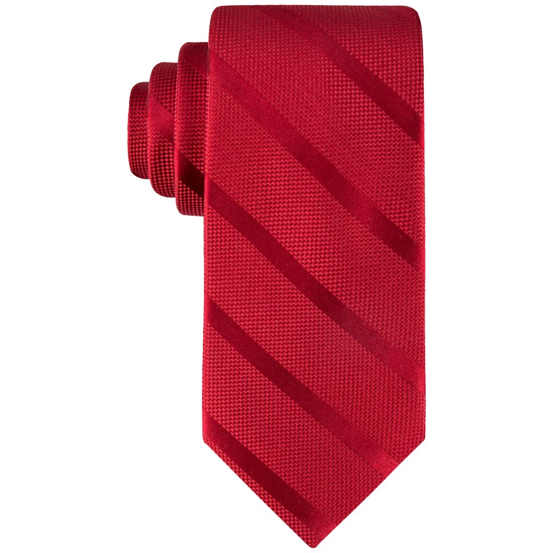 Tommy Hilfiger Men's Solid Textured Stripe Tie