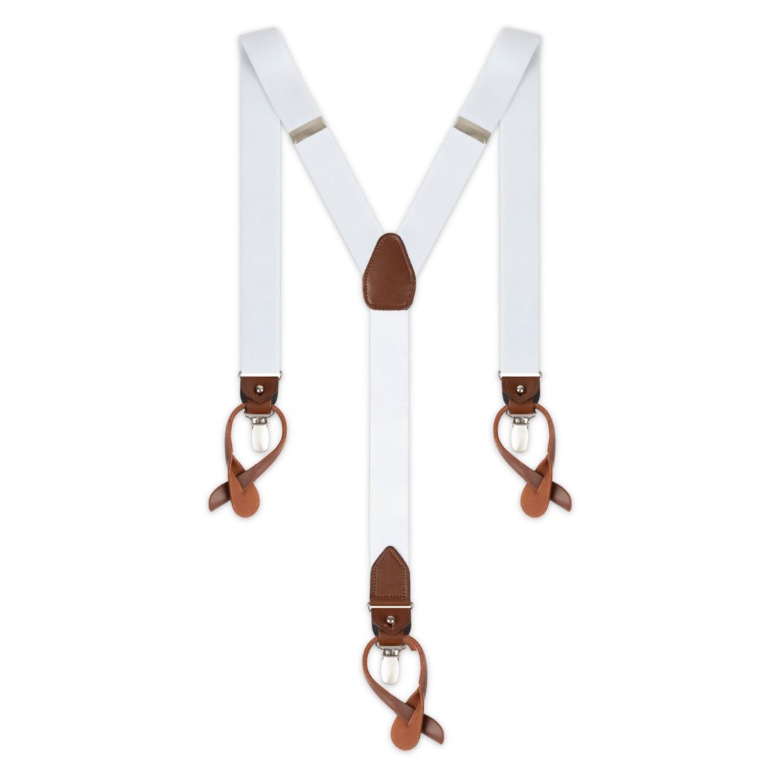 Club Room Men's Solid Clip End and Button End Convertible Suspender
