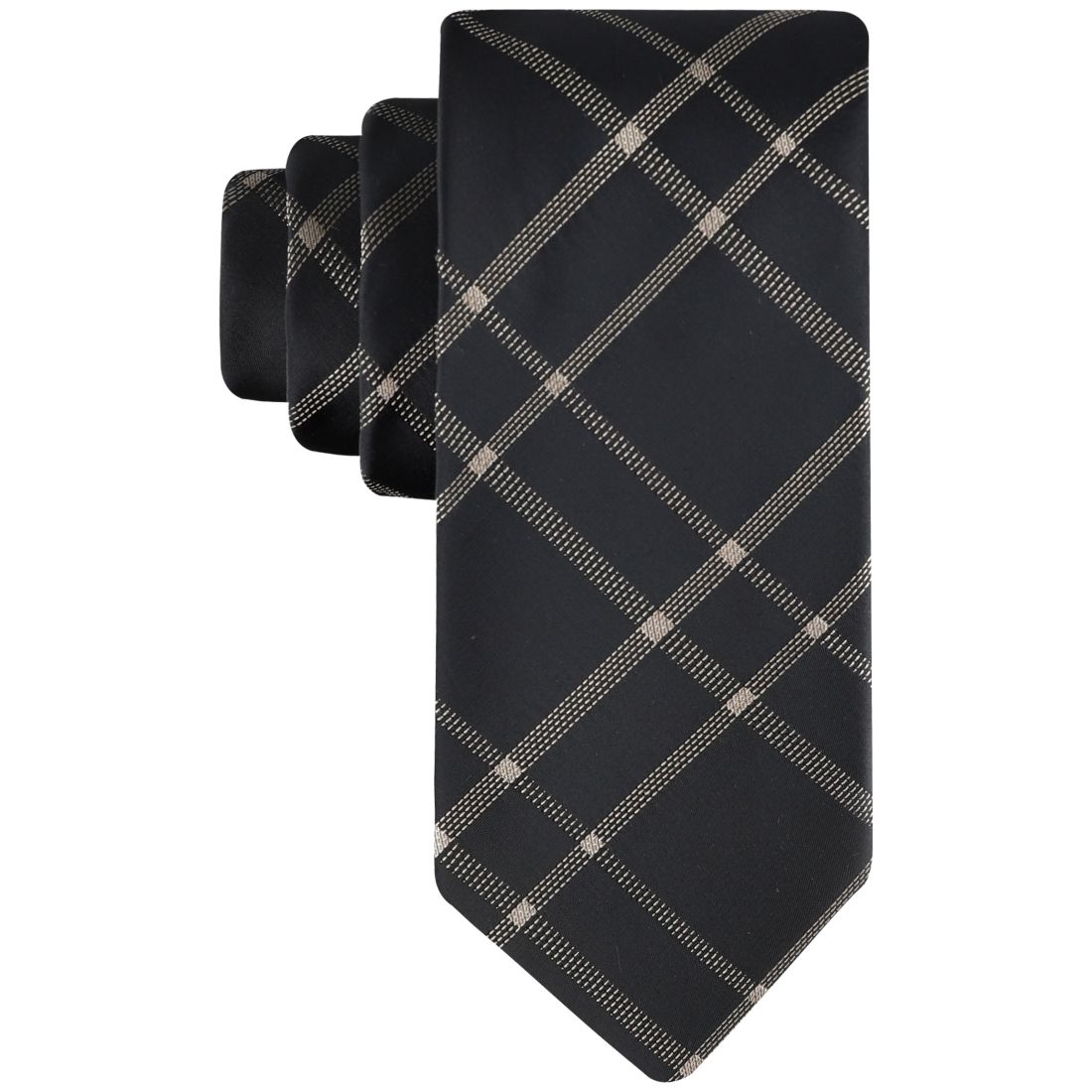 Calvin Klein Men's Stitch Plaid Tie