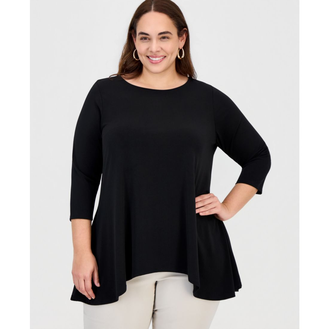 Jm Collection Plus Size Swing Top, Exclusively at Macy's