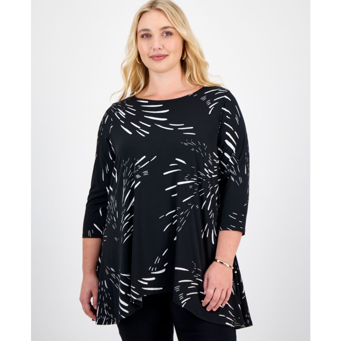 Jm Collection Plus Size Swing Top, Exclusively at Macy's