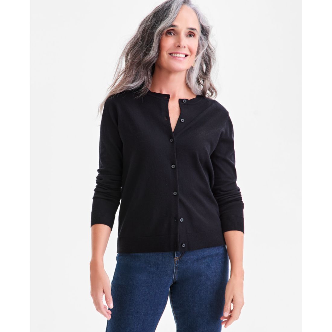 Style & Co Women's Button-Down Long-Sleeve Cardigan, Created for Macy's