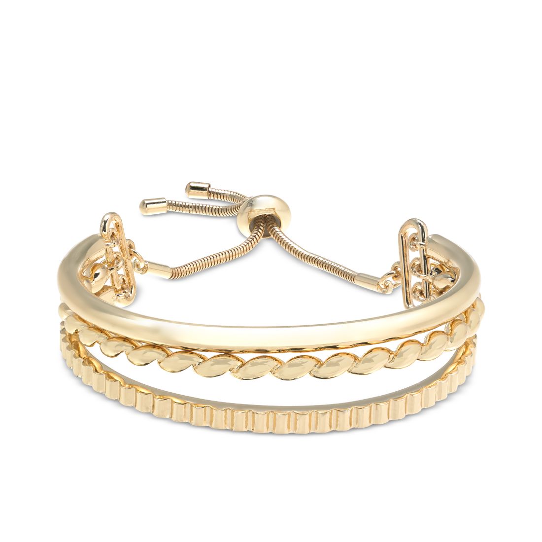 On 34th Gold-Tone Twisted Slider Bracelet, Created for Macy's