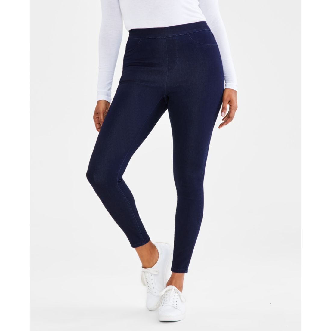 Style & Co Petite Mid-Rise Pull On Jeggings, Created for Macy's
