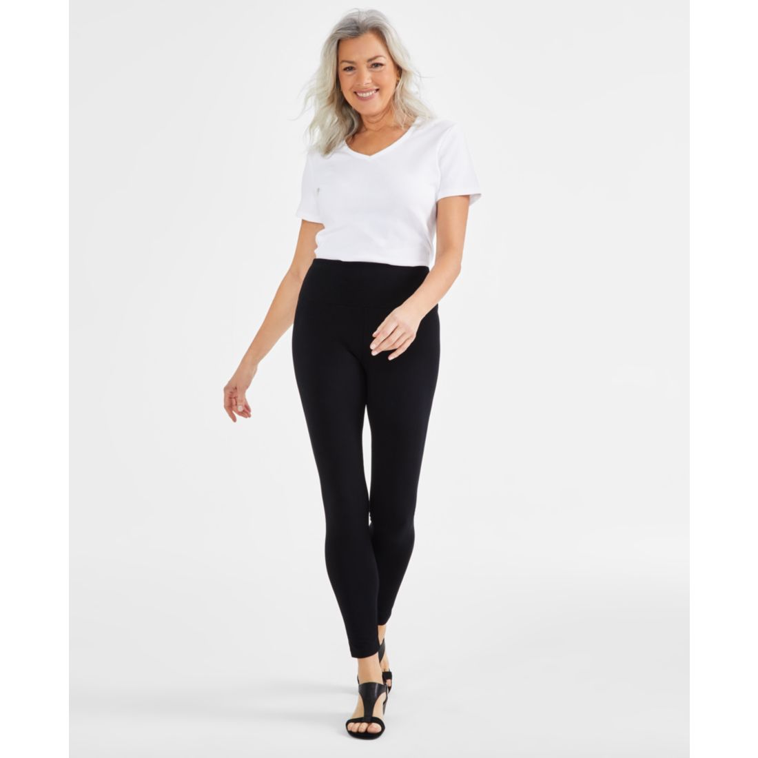 Style & Co Petite High-Rise Basic Leggings, Created for Macy's