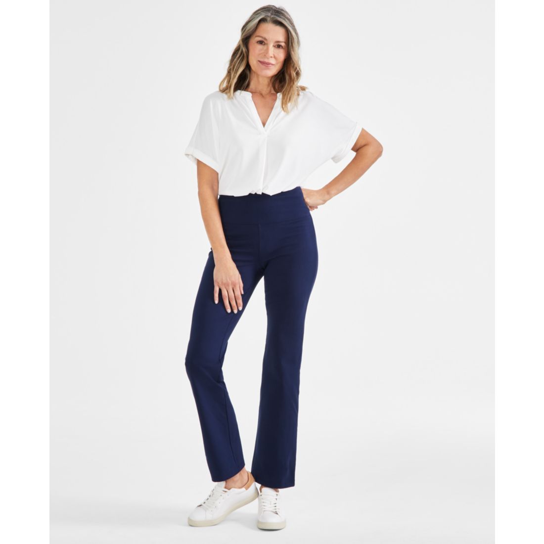 Style & Co Petite High-Rise Bootcut Leggings, Created for Macy's