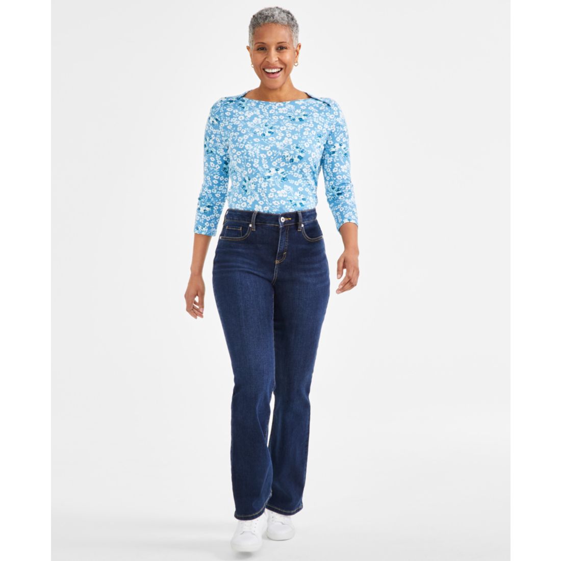 Style & Co Women's Mid-Rise Curvy Bootcut Jeans, Regular, Short and Long Lengths, Created for Macy's