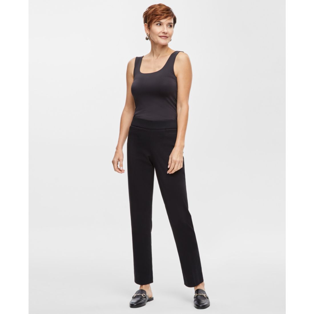 Jm Collection Women's Tummy Control Pull-On Slim-Leg Pants, Exclusively at Macy's