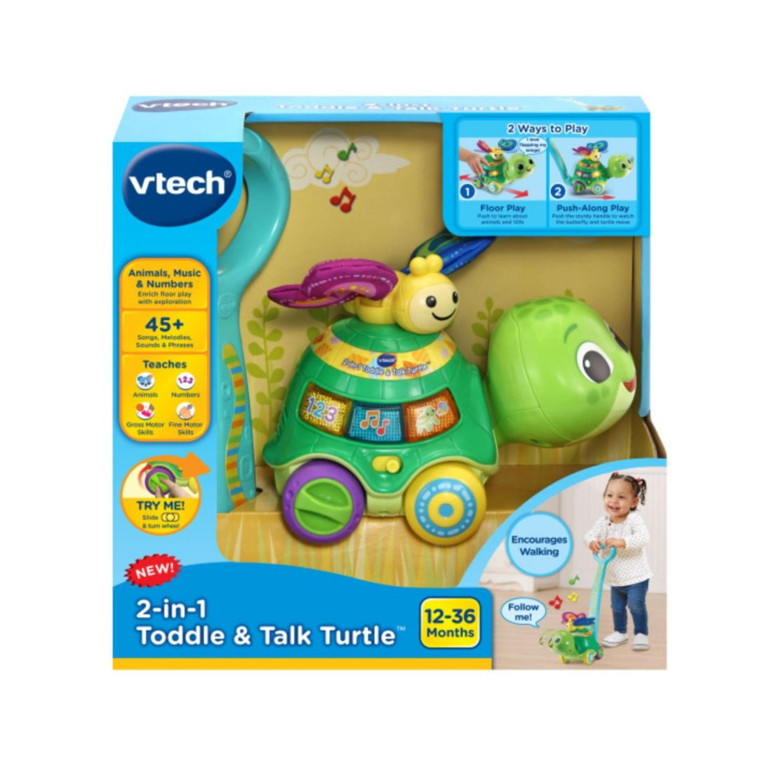 Vtech 2-in-1 Toddle & Talk Turtle