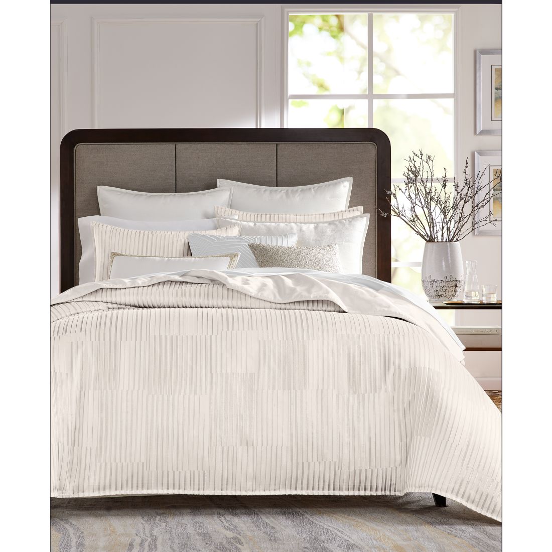 Hotel Collection Metallic Strie 3-Pc. Comforter Set, King