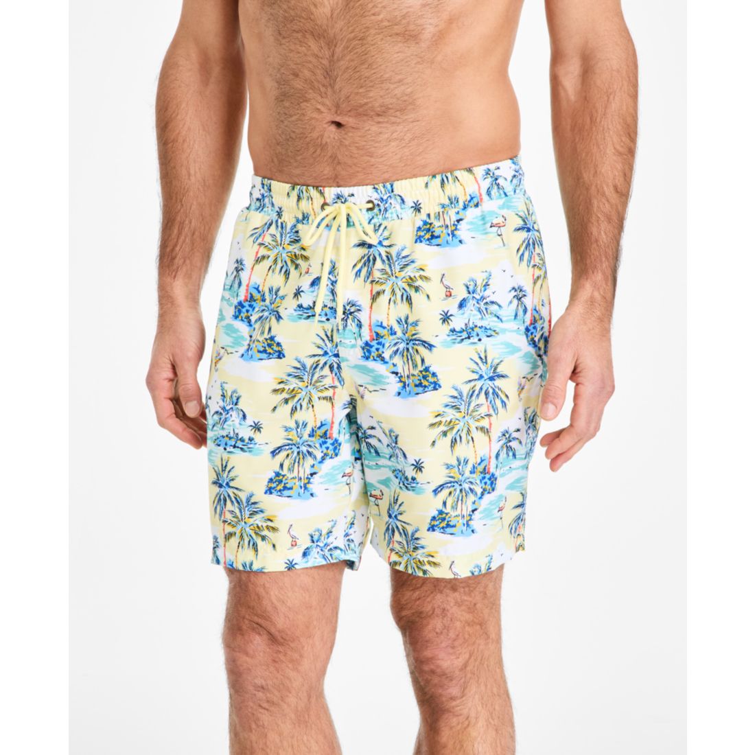 Macy*s Club Room Men's Aloha Tropical Print Drawstring 7