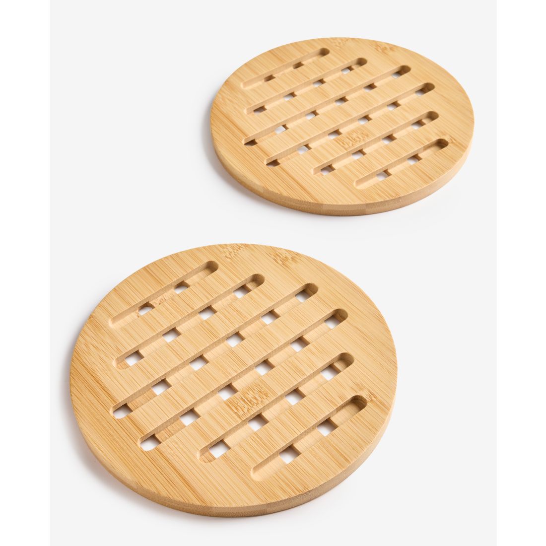 Arch Studio Set Of 2 Round Bamboo Trivets