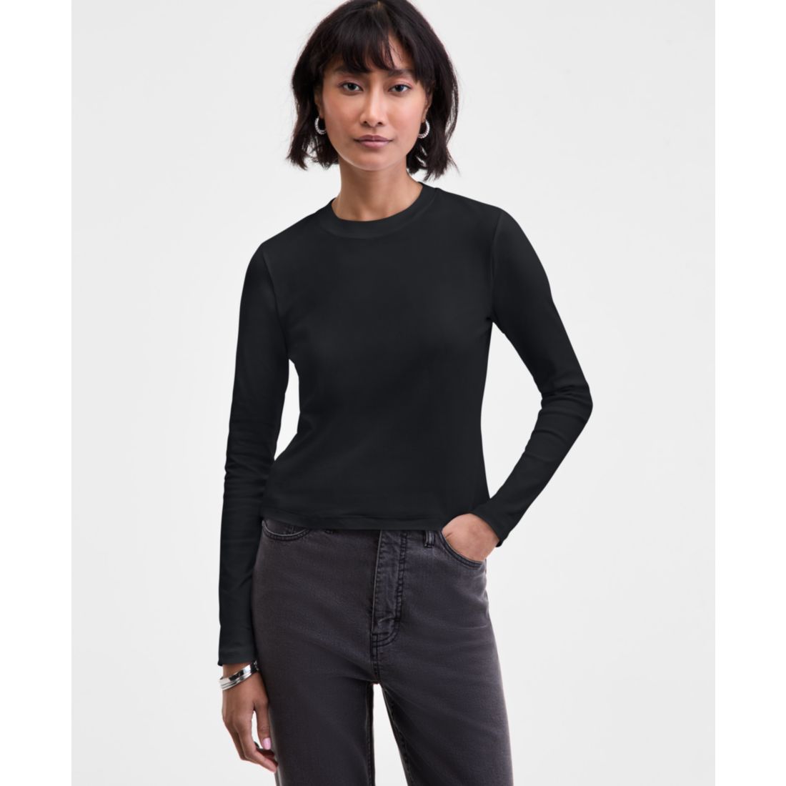 On 34th Women's Long-Sleeve Top, Macy's Exclusive