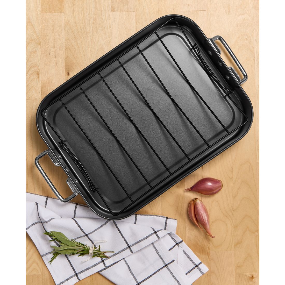 Arch Studio Carbon Steel Nonstick 16" Turkey Roaster, Macy's Exclusive