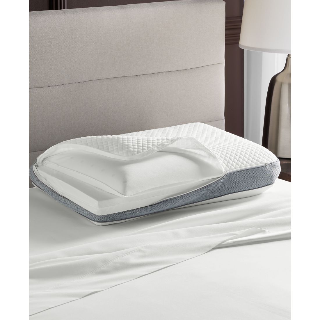 Hotel Collection Adjustable Layer Foam Pillow, Standard/Queen