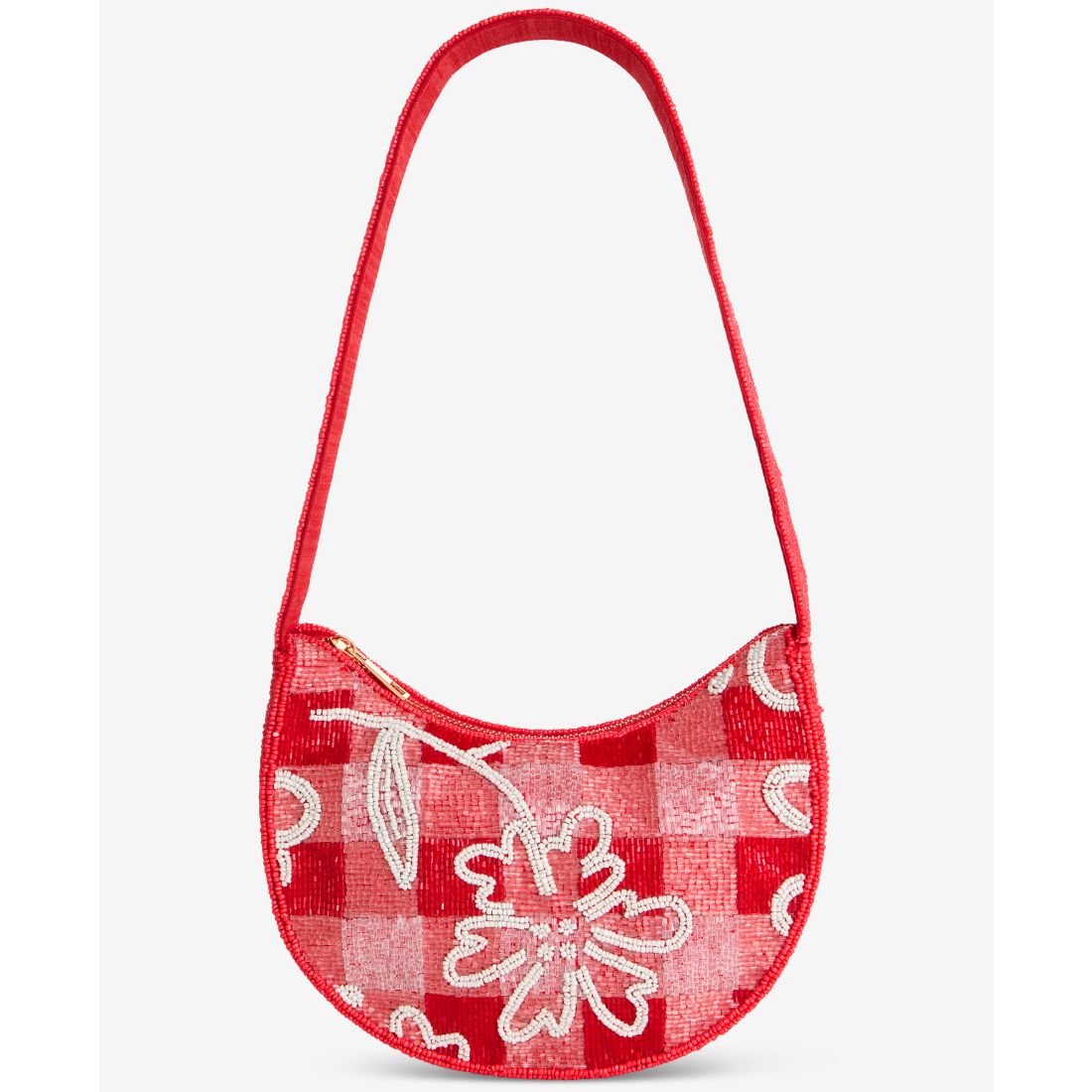On 34th Beaded Half Moon Shoulder Bag, Macy's Exclusive