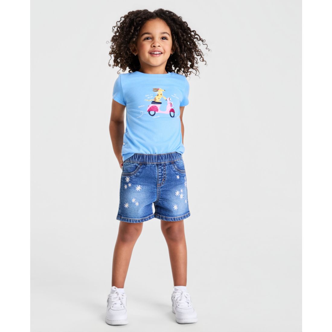 Epic Threads Girls' 12M-5T Daisy Pull-On Shorts, Macy's Exclusive