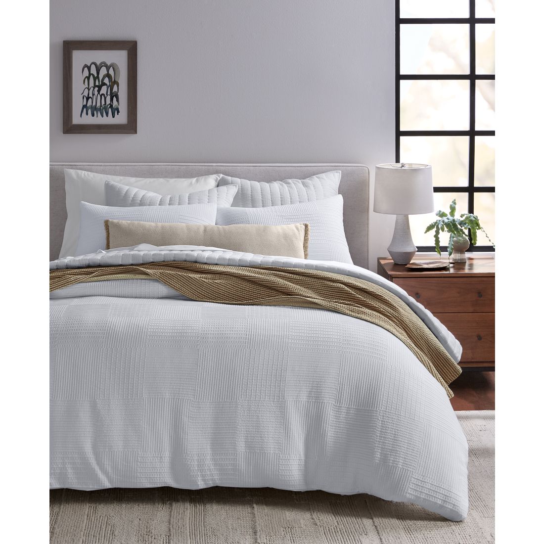 Oake Wicker Weave 3-Pc. Comforter Set, King, Macy's Exclusive