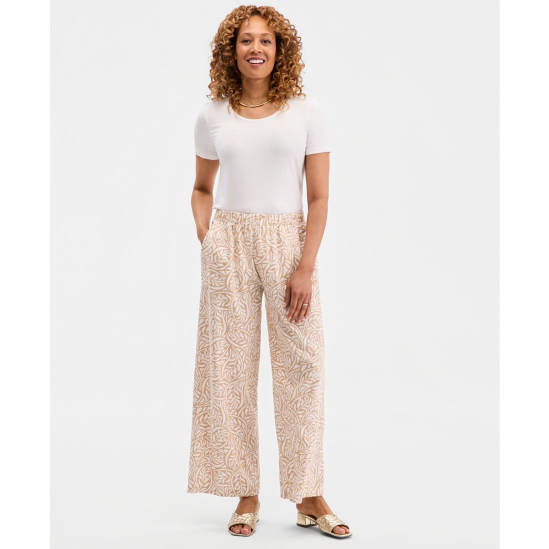 Jm Collection Women's Printed Pull-On Pants, Macy's Exclusive