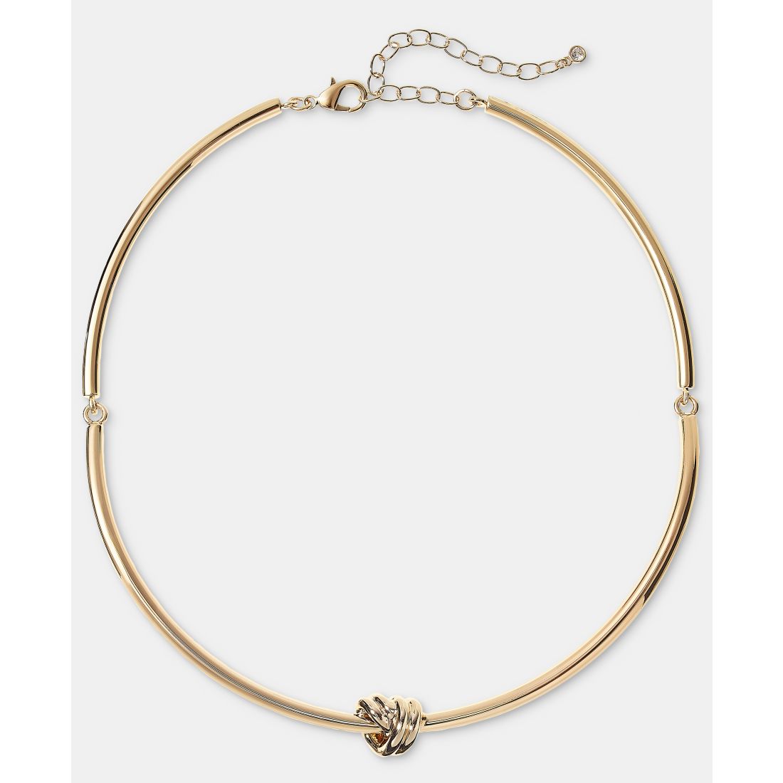 On 34th Knot Structured Collar Necklace, 16" + 3" extender, Macy's Exclusive