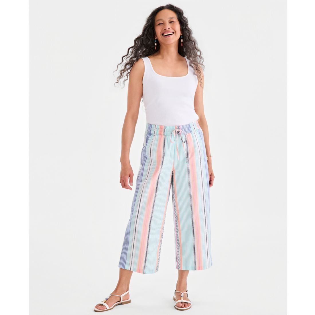 Style & Co Women's Cotton Drawstring Pull-On Pants, Macy's Exclusive