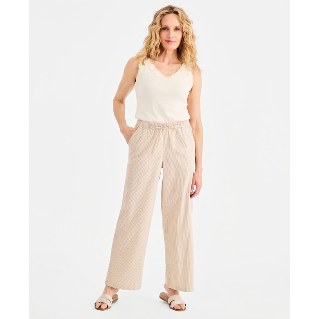 Style & Co Women's Wide-Leg Pull-On Pants, Macy's Exclusive