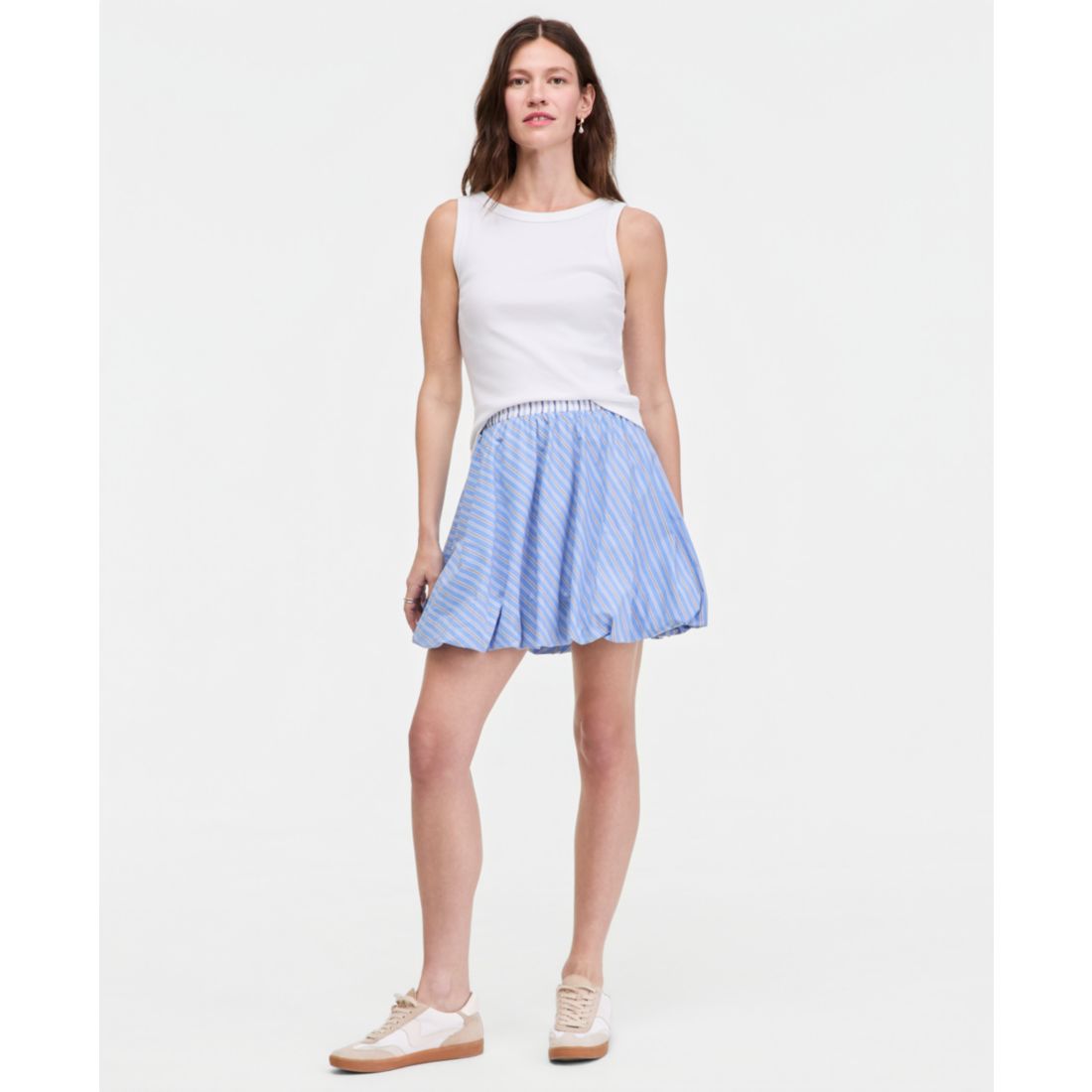 On 34th Women's Variegated Stripe Pull On Bubble-Hem Mini Skirt, Macy's Exclusive