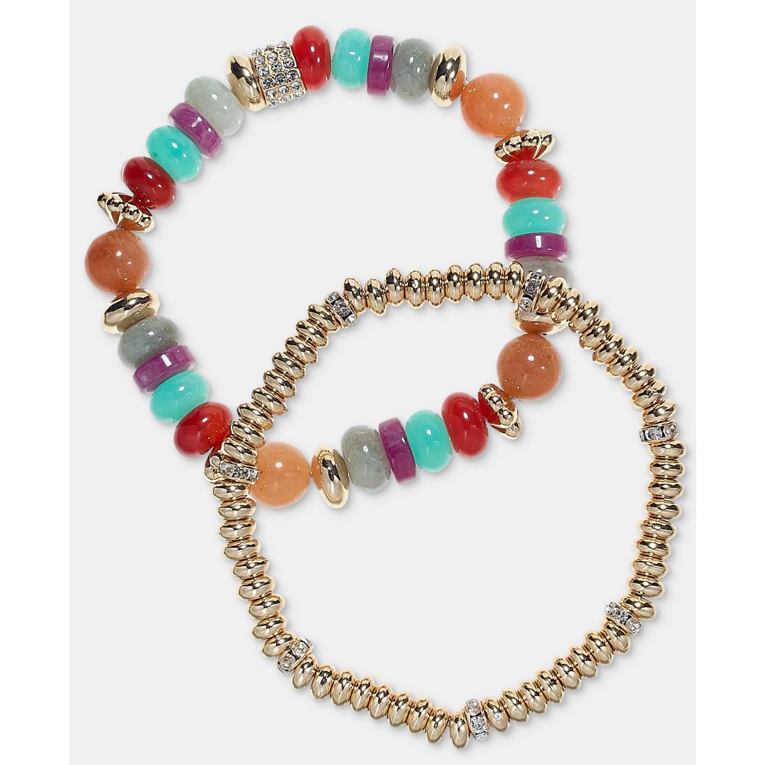 On 34th 2-Pc. Set Beaded Stretch Bracelets, Macy's Exclusive