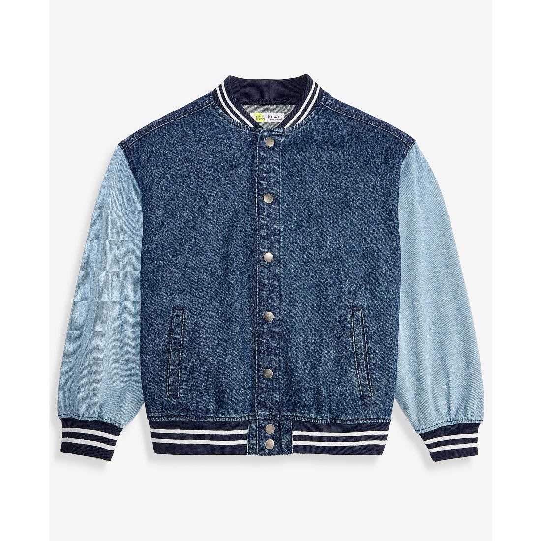 Epic Threads Boys' Xs-xl Cotton Denim Varsity Jacket, Macy's Exclusive