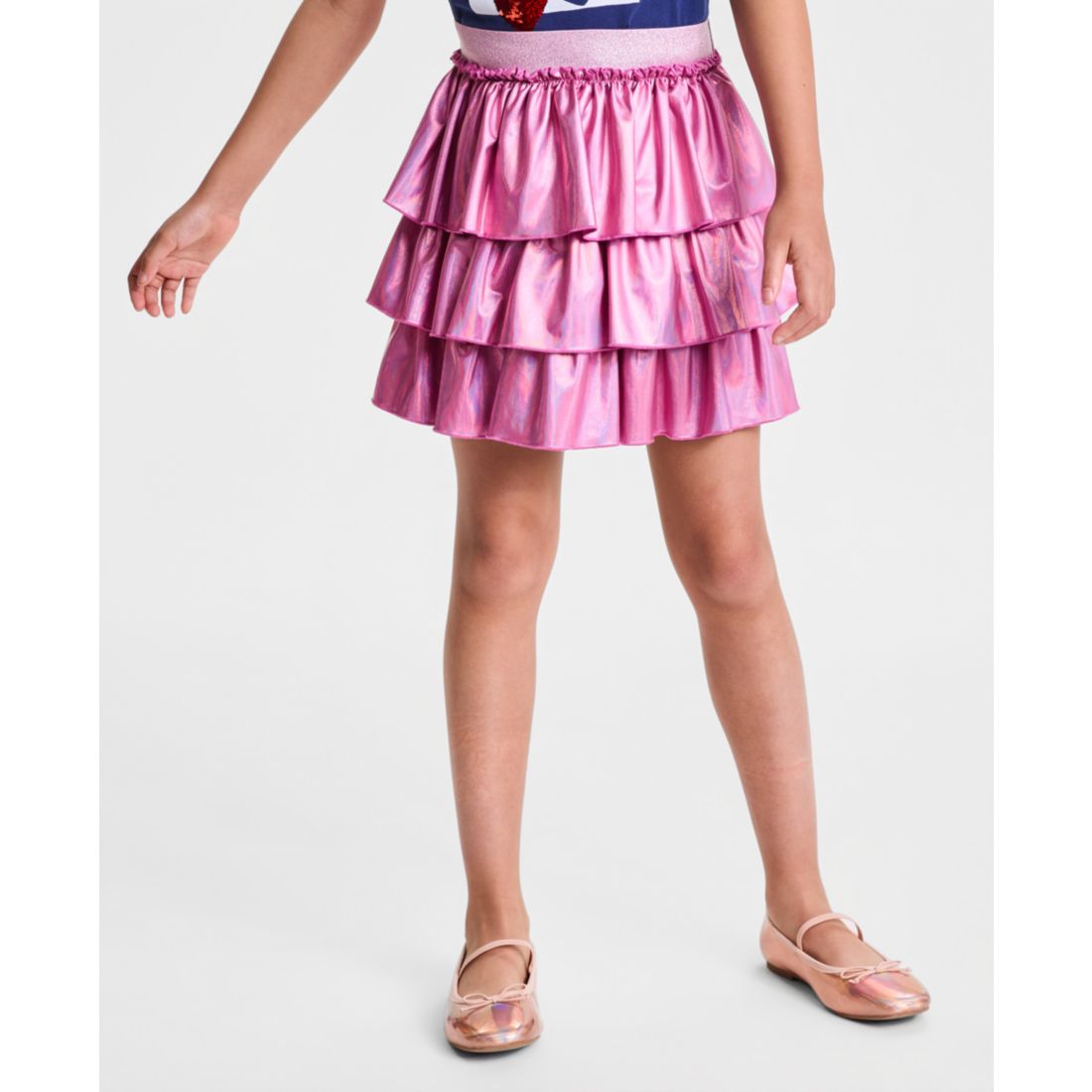 Epic Threads Girls' 5-14 Foil Ruffled Pull-On Skort, Macy's Exclusive