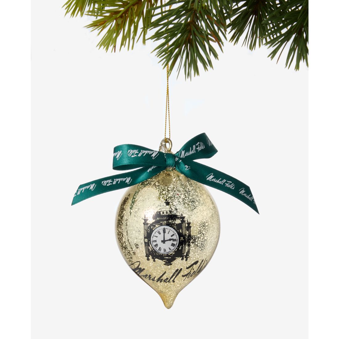 Holiday Lane Chicago Marshall Fields Bow-Trim Drop Ornament, Macy's Exclusive
