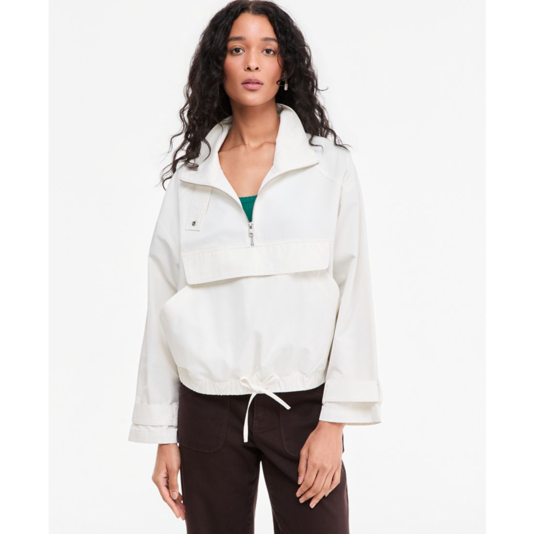 On 34th Women's Stand-Collar Pullover Anorak Jacket, Macy's Exclusive
