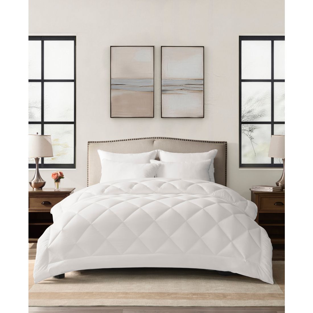Arch Studio Microfiber Down Alternative Comforter Insert, Twin, Macy's Exclusive