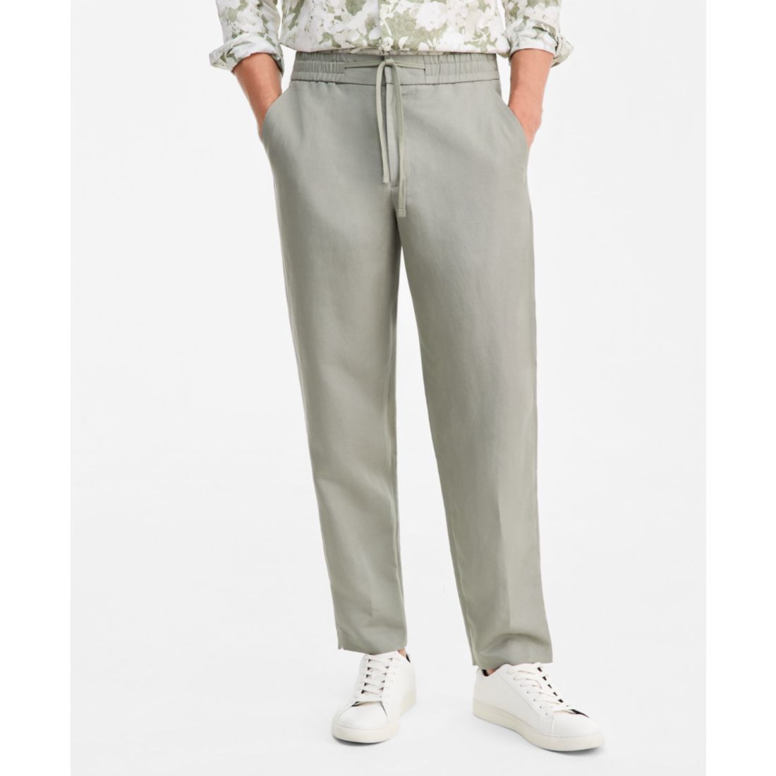Alfani Men's Lightweight Linen Drawstring Pants, Macy's Exclusive