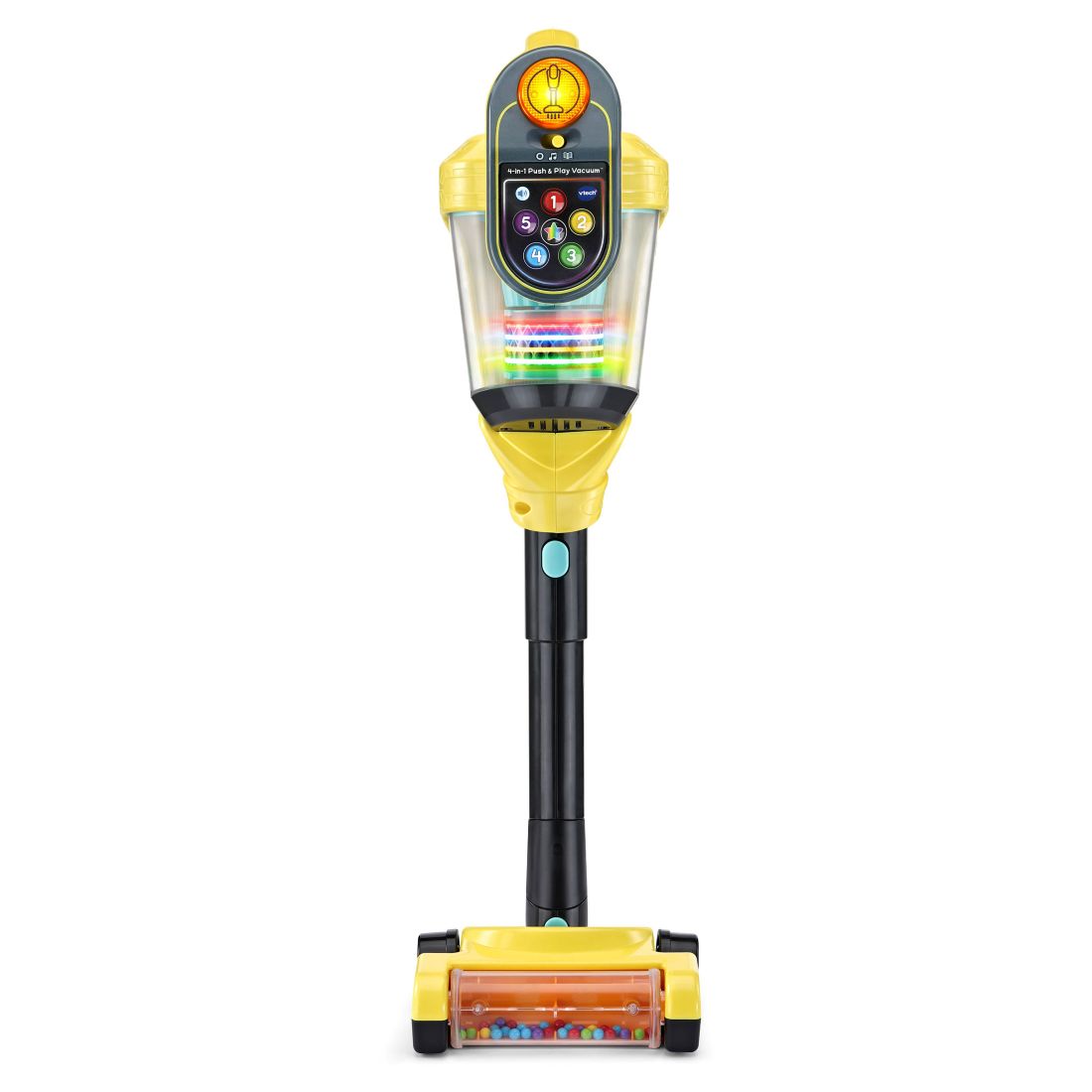 Vtech 4-in-1 Push & Play Vacuum Interactive Learning Role-Play Toy with Numbers, Counting, Colors & Music, Ages 1.5-4 years
