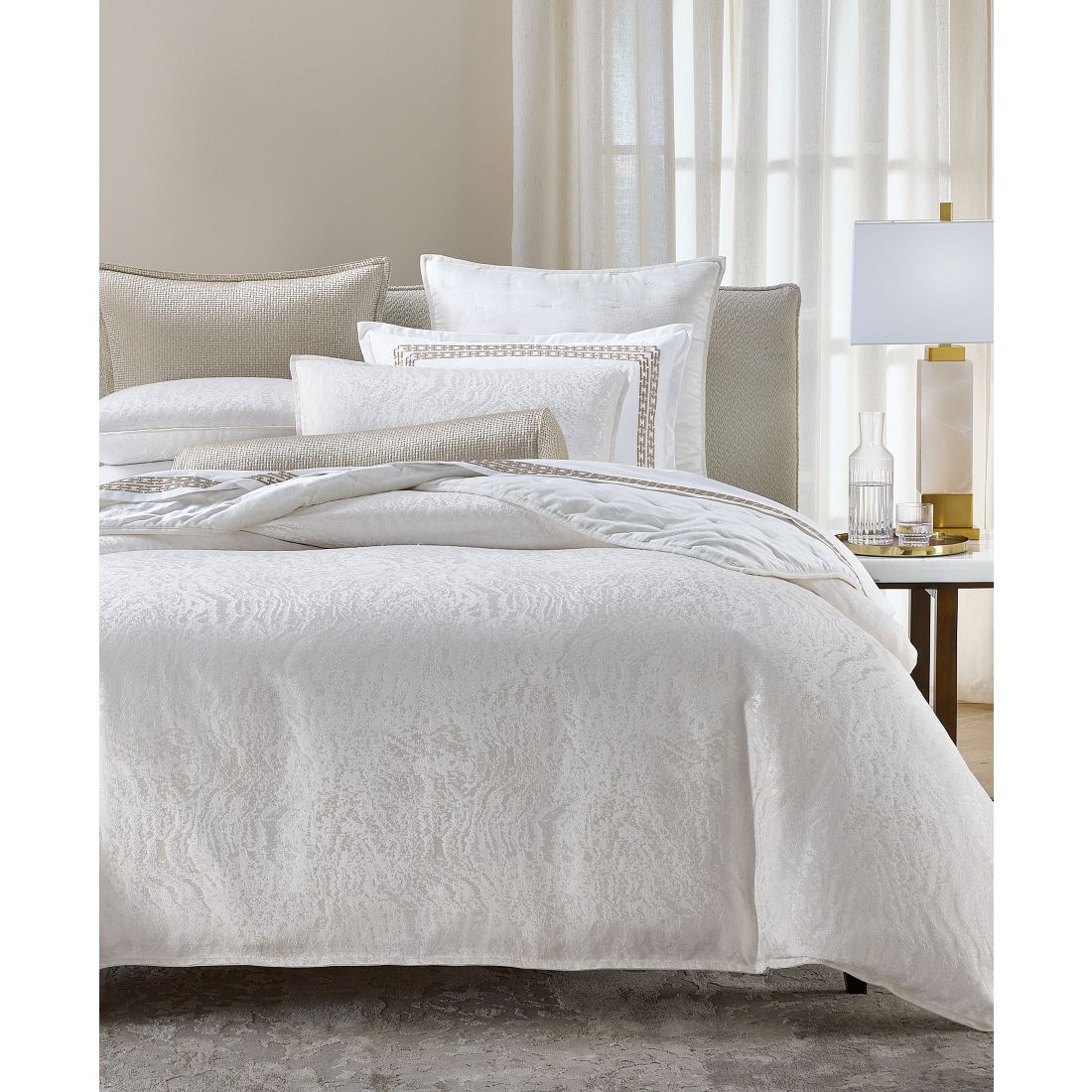 Hotel Collection Rippled Marble 3-Piece Comforter Set, King, Macy's Exclusive