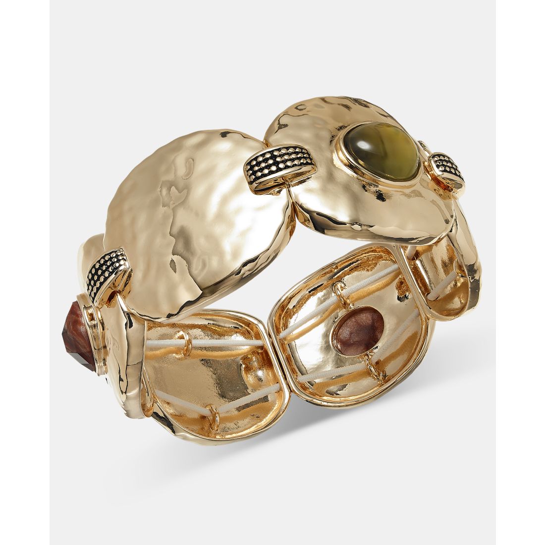 Style & Co Multi-Stone Disc Stretch Bracelet, Macy's Exclusive