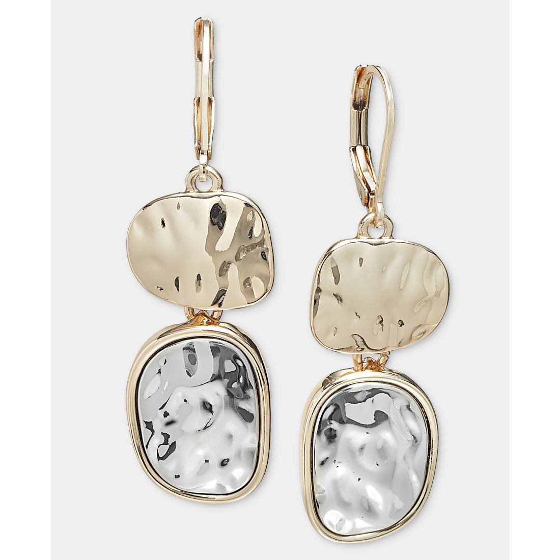 Style & Co Sculptural Oval Double Drop Earrings, Macy's Exclusive