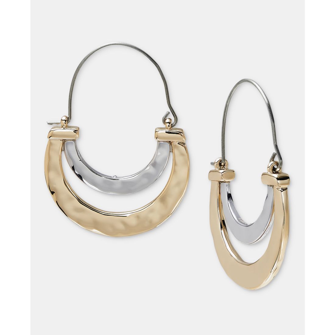 Style & Co Double-Row Half Hoop Earrings, Macy's Exclusive