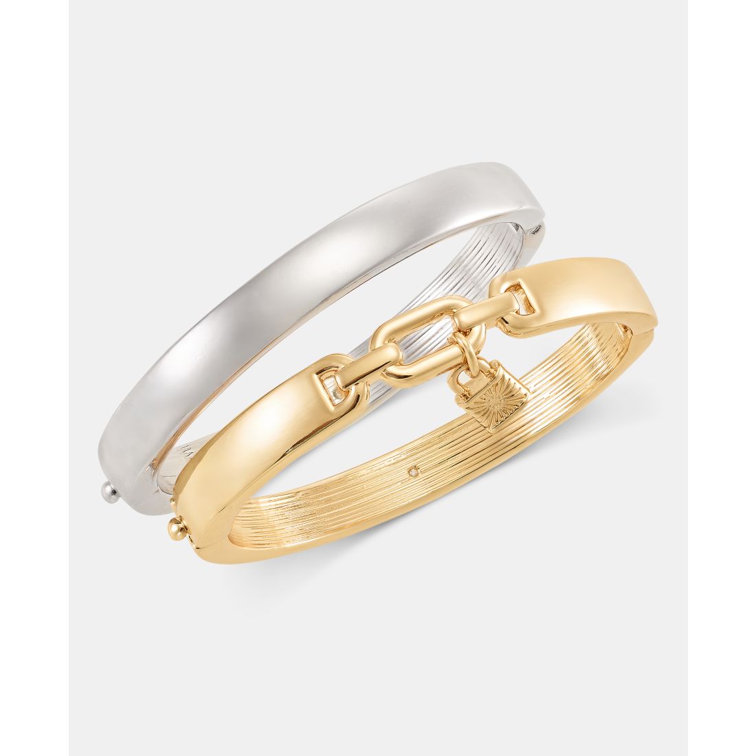 On 34th Two-Tone Bangle Bracelet, Macy's Exclusive