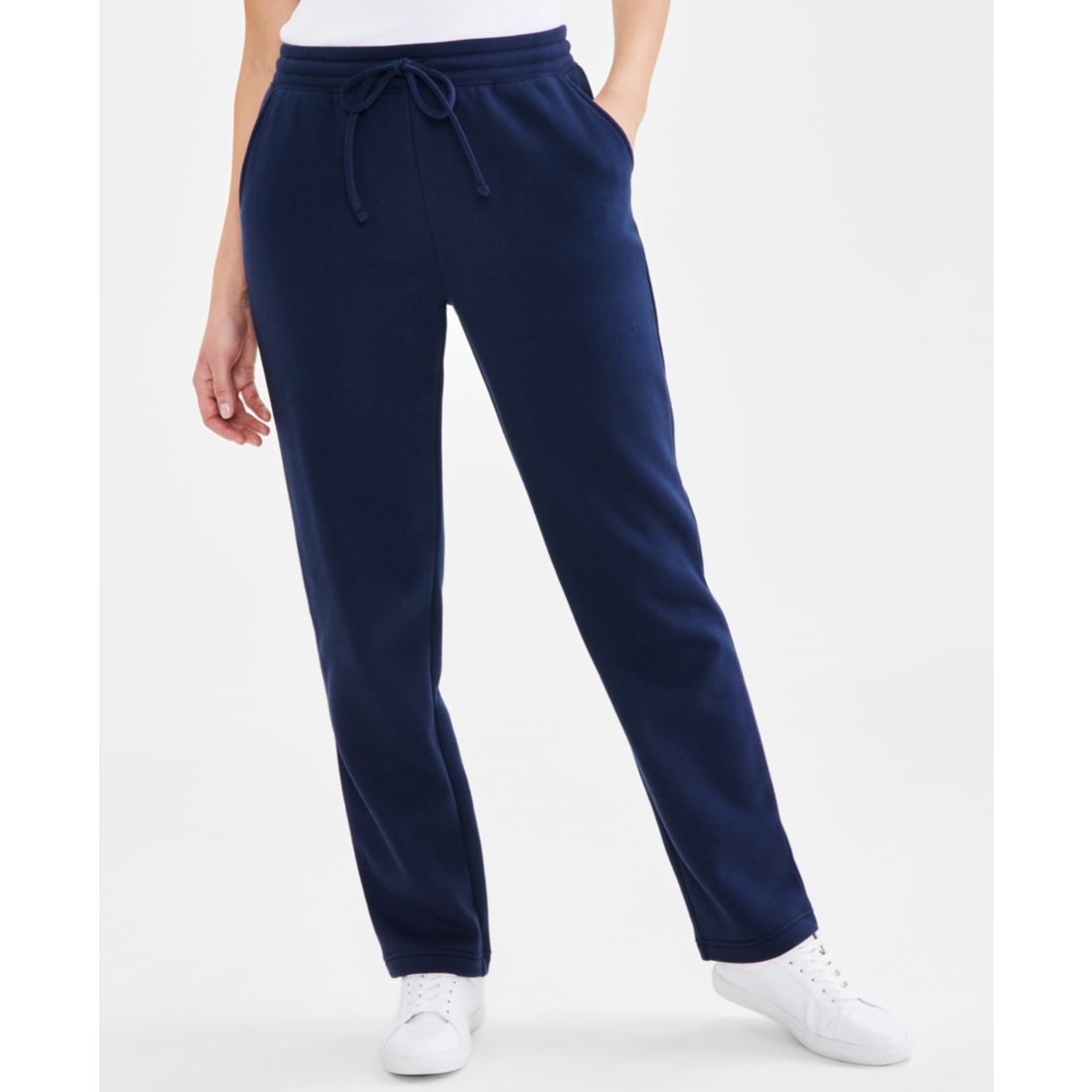 Style & Co Petite Cotton Fleece Drawstring Sweatpants, Created for Macy's