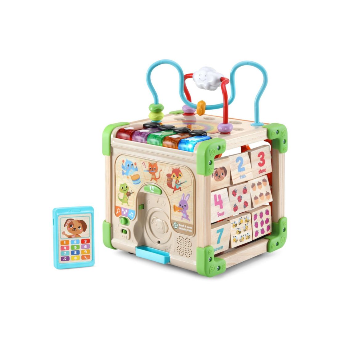 Vtech LeapFrog Touch Learn Wooden Activity Cube - Fsc 100%