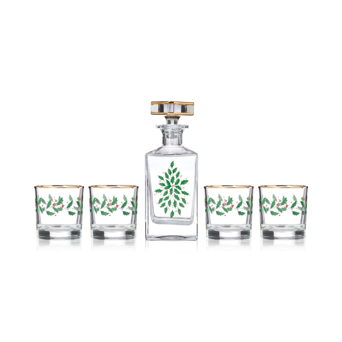 Lenox Holiday 5 Piece Whiskey Set