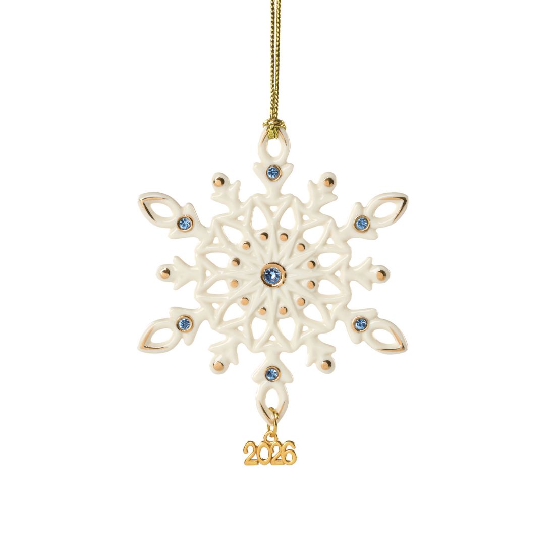 Lenox 2026 Gemmed Snowflake Ornament
