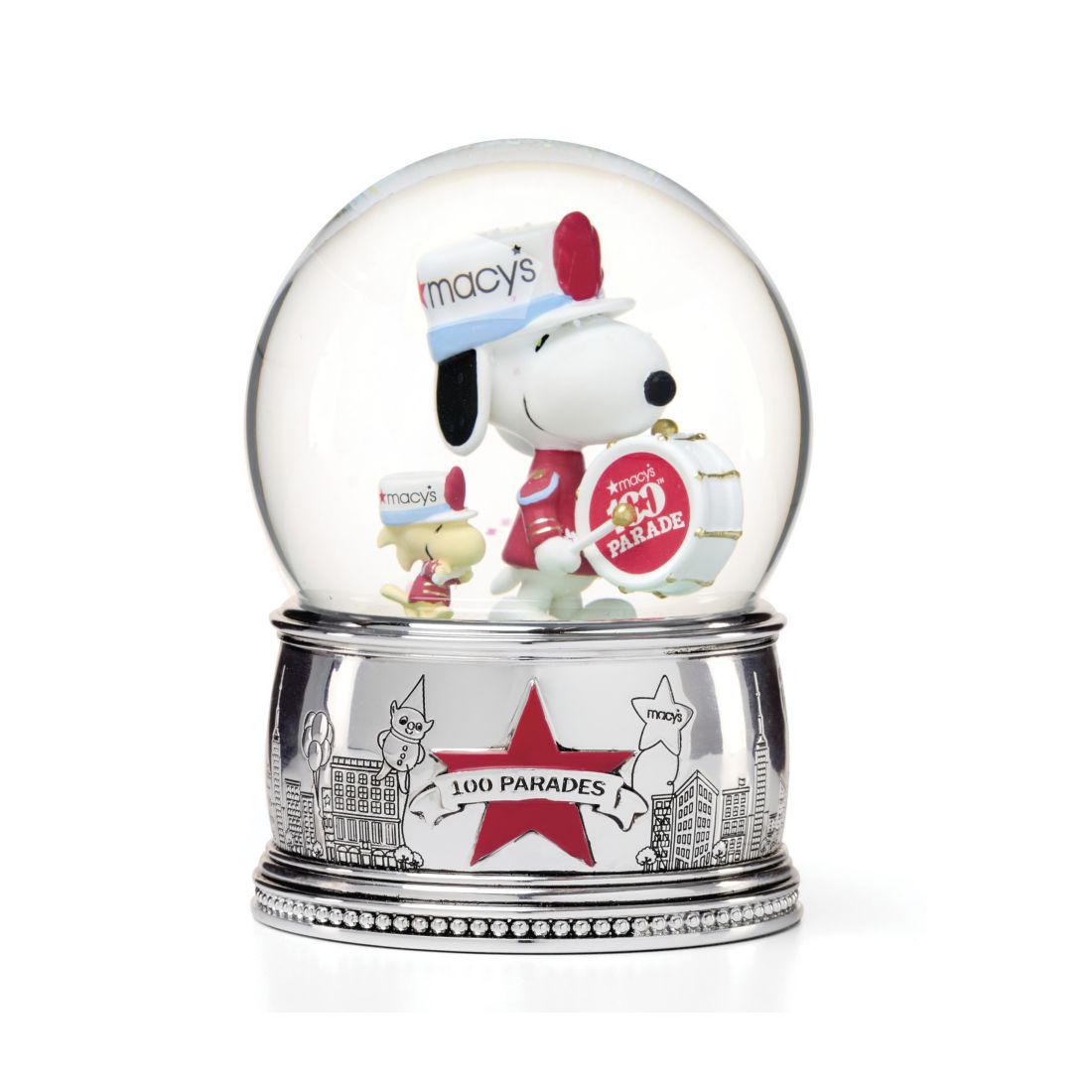 Lenox Peanuts Macy's 100th Parade Snow Globe