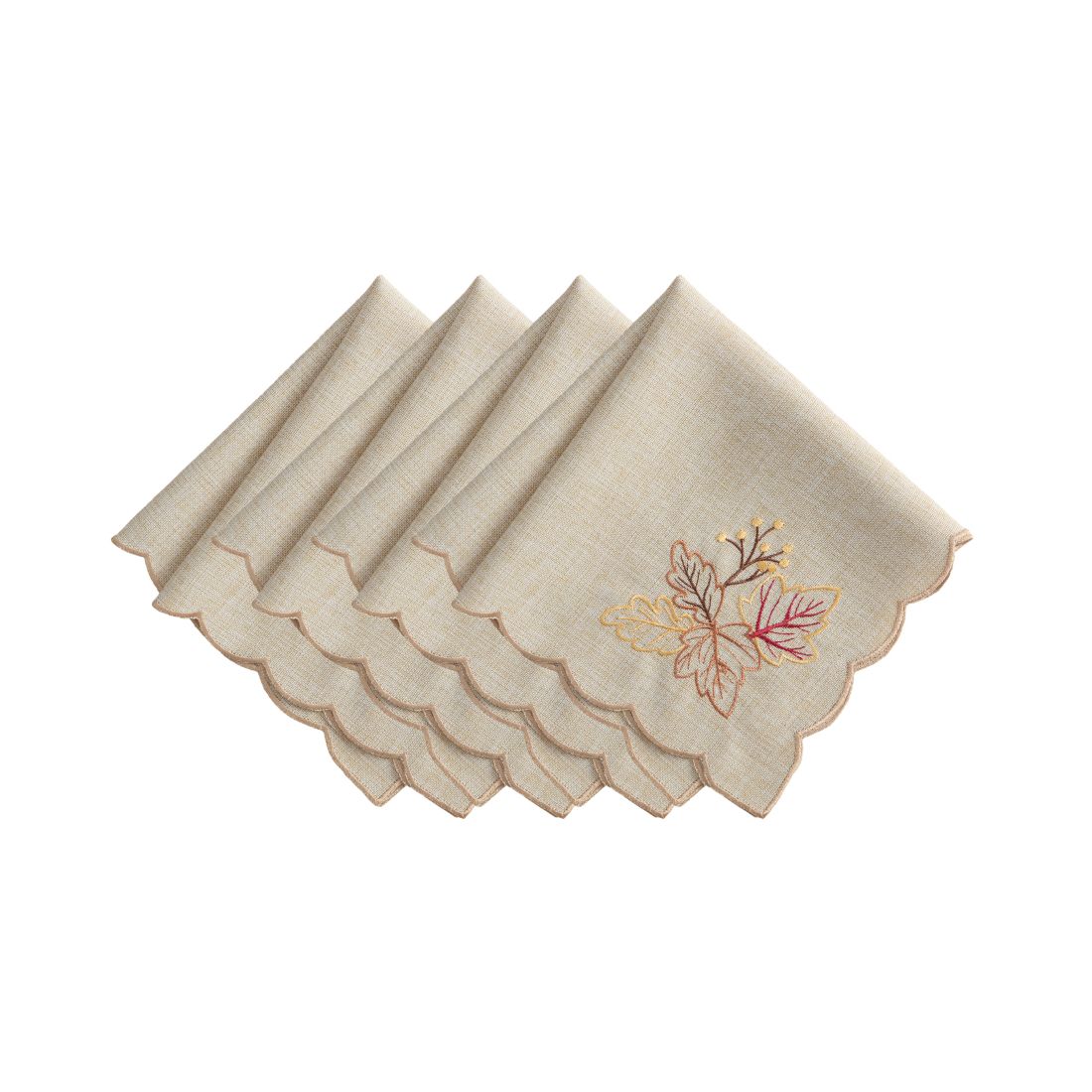 Elrene Pumpkin Picking 4-Piece Napkin Set